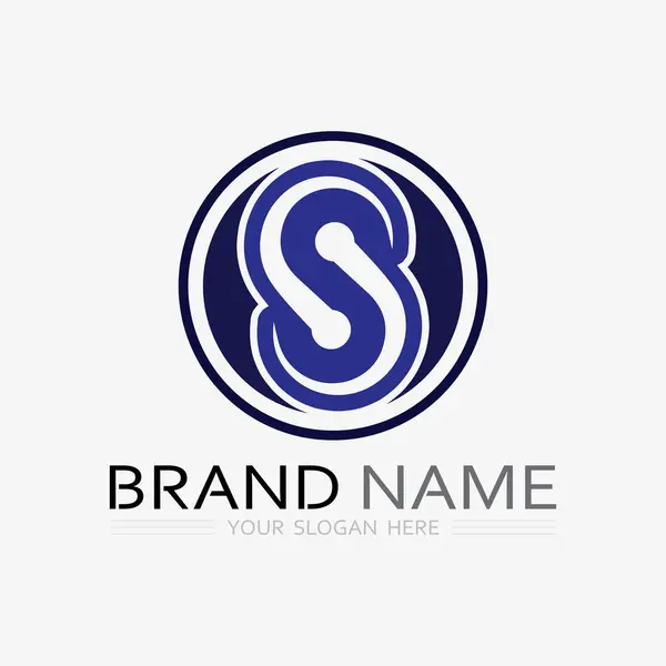 Logo Yazı Tipi Harfi Logo Tasarım Vektörü Grafiği — Stok Vektör
