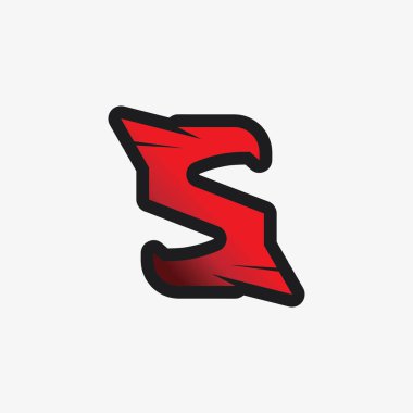 S logo yazı tipi ve S harfi logo tasarım vektörü grafiği