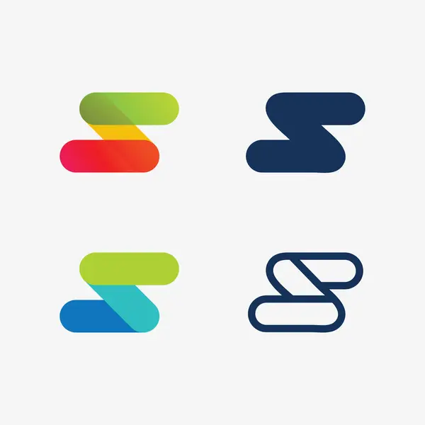 Logo Yazı Tipi Harfi Logo Tasarım Vektörü Grafiği Stok Vektör