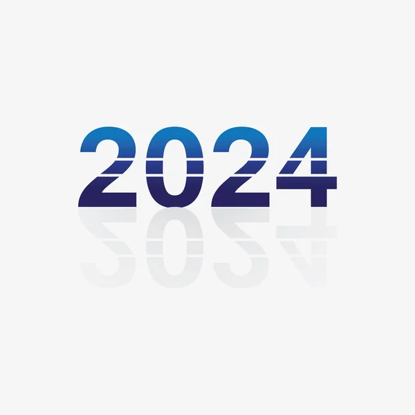 2024 New Year Christmas Logo 2024 Number Design Illustration Stock