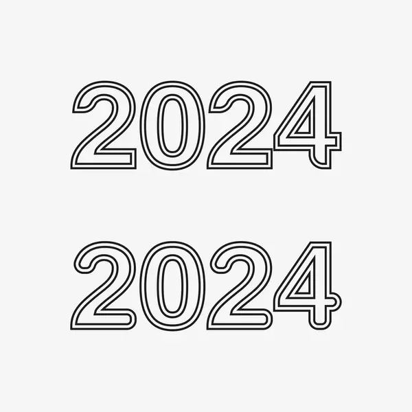2025 New Year Christmas Logo 2025 Number Design Illustration Stock