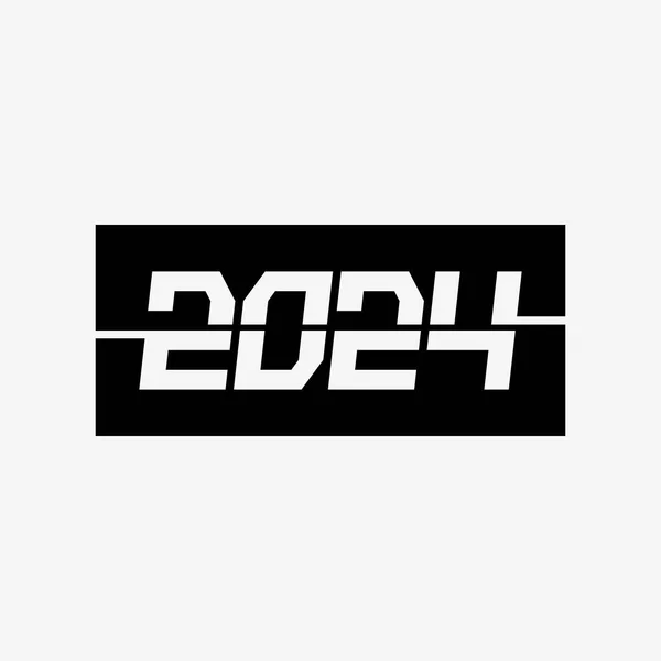 2024 New Year Christmas Logo 2024 Number Design Illustration Stock