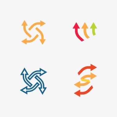 İş simgesi ve logo tasarım vektörü grafiği 