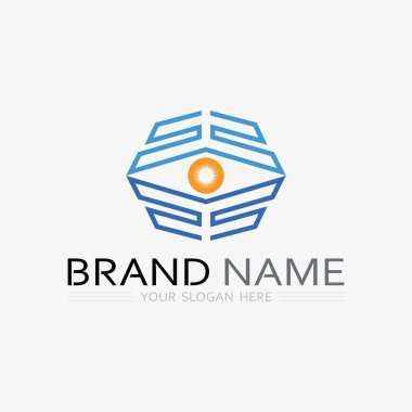 İş simgesi ve logo tasarım vektörü grafiği 