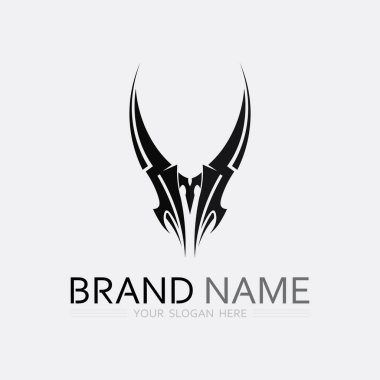 Ejderha ve yılan vektör simgesi çizim logo şablonu hayvan fantezisi