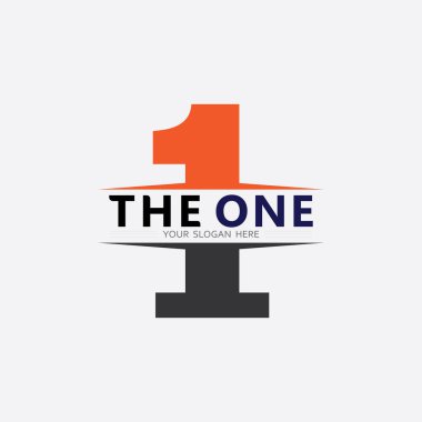 Bir numaralı logo ve Vektör Numarası Tasarımı Resimler Çizimi 