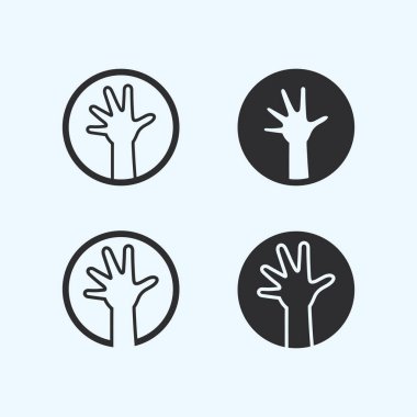 El Bakımı Logo Şablonu Vektör İşletmesi