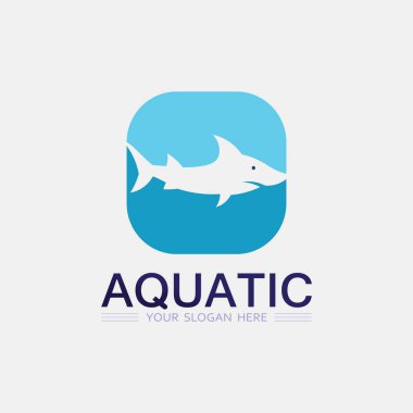 Balık soyut simge tasarım logo şablonu, balıkçılık kulübü veya çevrimiçi dükkanın yaratıcı vektör sembolü.  