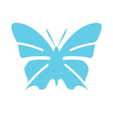 Kelebek eli çizilmiş logo, güzellik logosu tasarım şablonu