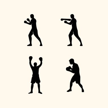 Spor logosu ve spor simgesi tasarım insanları illüstrasyon vektörü 