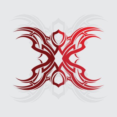 siyah kabile vektör logo tasarımı simgesi ve kabile imzası