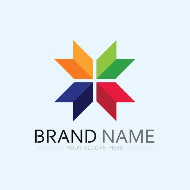 İş simgesi ve logo tasarım vektörü grafiği 