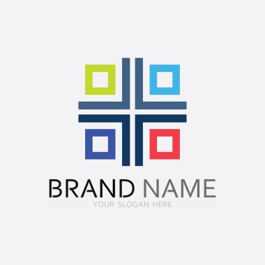 İş simgesi ve logo tasarım vektörü grafiği 