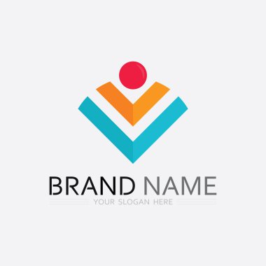 İş simgesi ve logo tasarım vektörü grafiği 