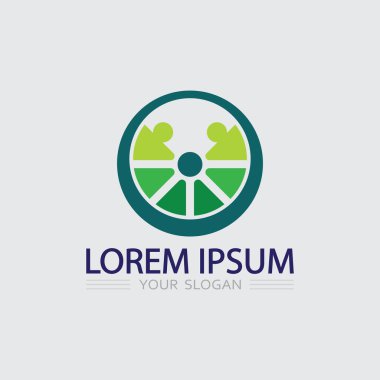 İş simgesi ve logo tasarım vektörü grafiği 