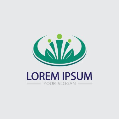 İş simgesi ve logo tasarım vektörü grafiği 