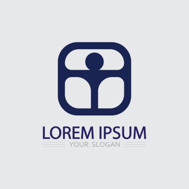 İş simgesi ve logo tasarım vektörü grafiği 