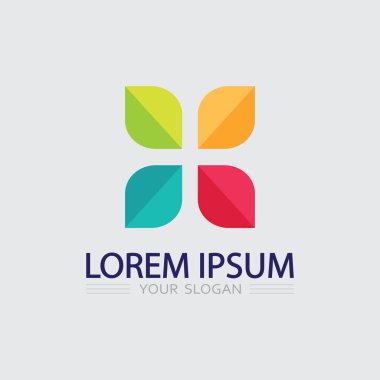 İş simgesi ve logo tasarım vektörü grafiği 