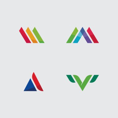 İş simgesi ve logo tasarım vektörü grafiği 