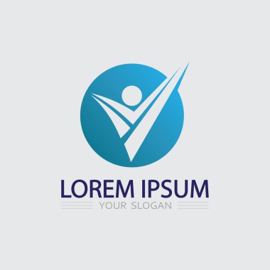 İş simgesi ve logo tasarım vektörü grafiği 