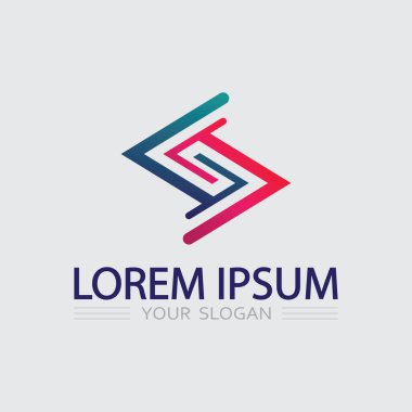 İş simgesi ve logo tasarım vektörü grafiği 