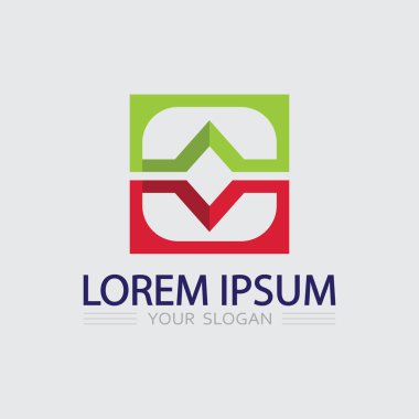 İş simgesi ve logo tasarım vektörü grafiği 