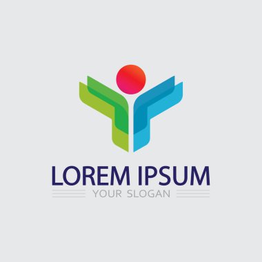 İş simgesi ve logo tasarım vektörü grafiği 