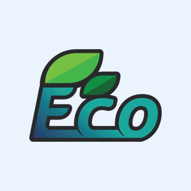 Yeşil ağaç yaprağı ekoloji doğa elementi vektörü logoları