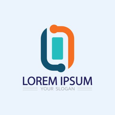 O halka logo işi ve daire logo tasarım vektörü