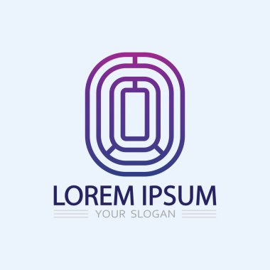 o logo iş tasarım vektör işareti ve sembol