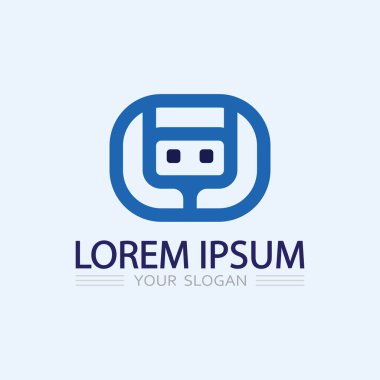 O halka logo işi ve daire logo tasarım vektörü