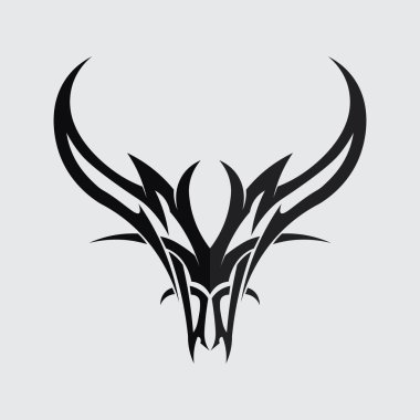 siyah kabile vektör logo tasarımı simgesi ve kabile imzası