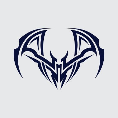 siyah kabile vektör logo tasarımı simgesi ve kabile imzası