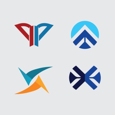 İş simgesi ve logo tasarım vektörü grafiği 