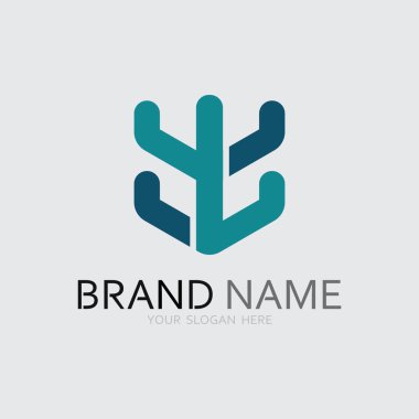 İş simgesi ve logo tasarım vektörü grafiği 