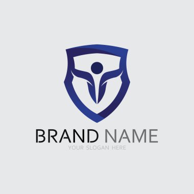 Soyut insanlar logo tasarımı. Eğlenceli insanlar, sağlıklı insanlar, spor, toplum insanları vektör illüstrasyonunu sembolize ediyor.