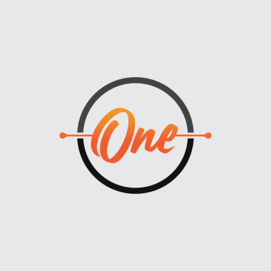 bir logo tasarımı ve bir numaralı logo tasarımı grafik çizimi