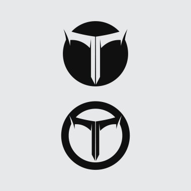 T harfi logo resmi ve yazı tipi T tasarım grafik vektörü 