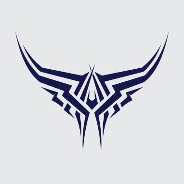 siyah kabile vektör logo tasarımı simgesi ve kabile imzası