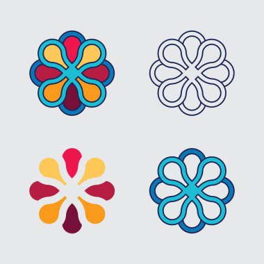 İş simgesi ve logo tasarım vektörü grafiği 