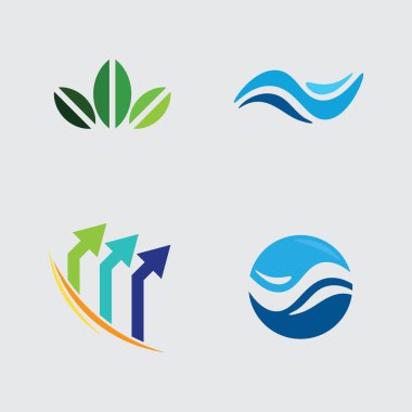 İş simgesi ve logo tasarım vektörü grafiği 