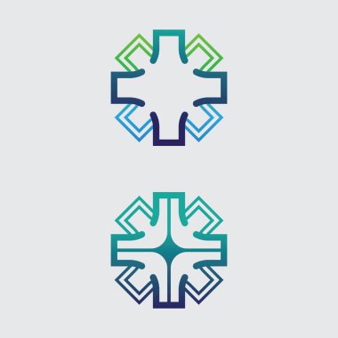 İş simgesi ve logo tasarım vektörü grafiği 