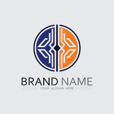 İş simgesi ve logo tasarım vektörü grafiği 