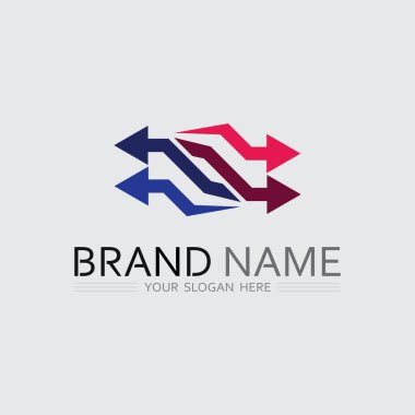 İş simgesi ve logo tasarım vektörü grafiği 