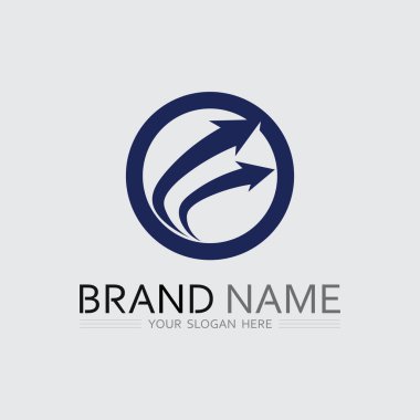 İş simgesi ve logo tasarım vektörü grafiği 