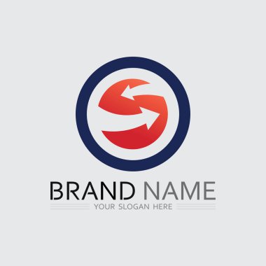 O halka logo işi ve daire logo tasarım vektörü