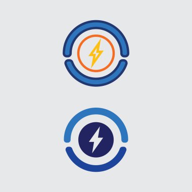 O halka logo işi ve daire logo tasarım vektörü