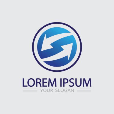 İş simgesi ve logo tasarım vektörü grafiği 