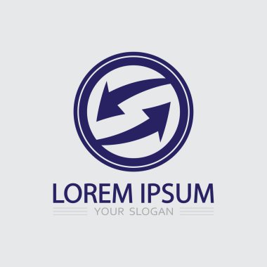 İş simgesi ve logo tasarım vektörü grafiği 