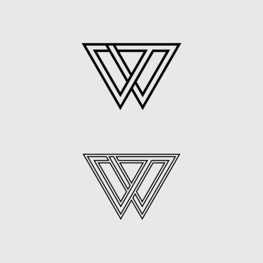 Geometrik logo stok simgesi çizimi ve iş logosu tasarımı